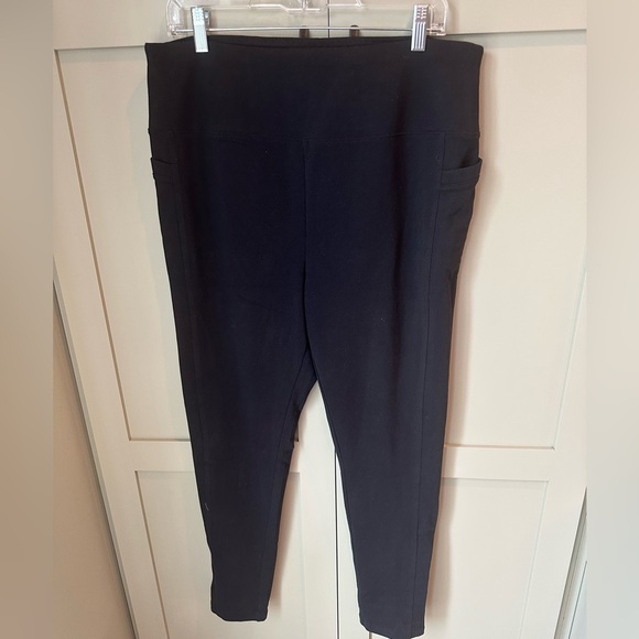 Talbots Pants - EUC T by TALBOTS Black Leggings SZ XL, side pockets